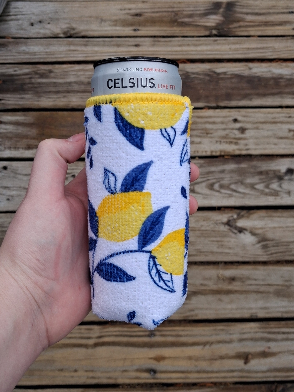 Lemon Can Koozie